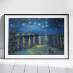 Starry Night Over the Rhône - Vincent van Gogh - Rolled Poster Wall Art Print | House Prints