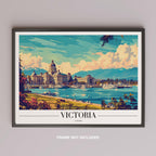 Victoria Harbour Canada World Travel - Rolled Poster Wall Art Print | House Prints