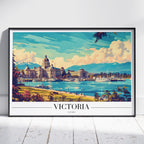 Victoria Harbour Canada World Travel - Rolled Poster Wall Art Print | House Prints