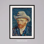 Self Portrait with Grey Felt Hat - Vincent van Gogh - Rolled Poster Wall Art Print | House Prints