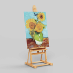 Vase with Three Sunflowers - Vincent van Gogh - Framed Canvas Wall Art Print | House Prints