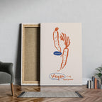 Vegan Is My Super Power Kitchen Food - Framed Canvas Wall Art Print | House Prints