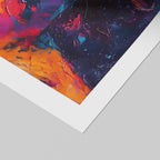 Vibrant Abstract Pop Art Icon Portrait - Rolled Poster Wall Art Print