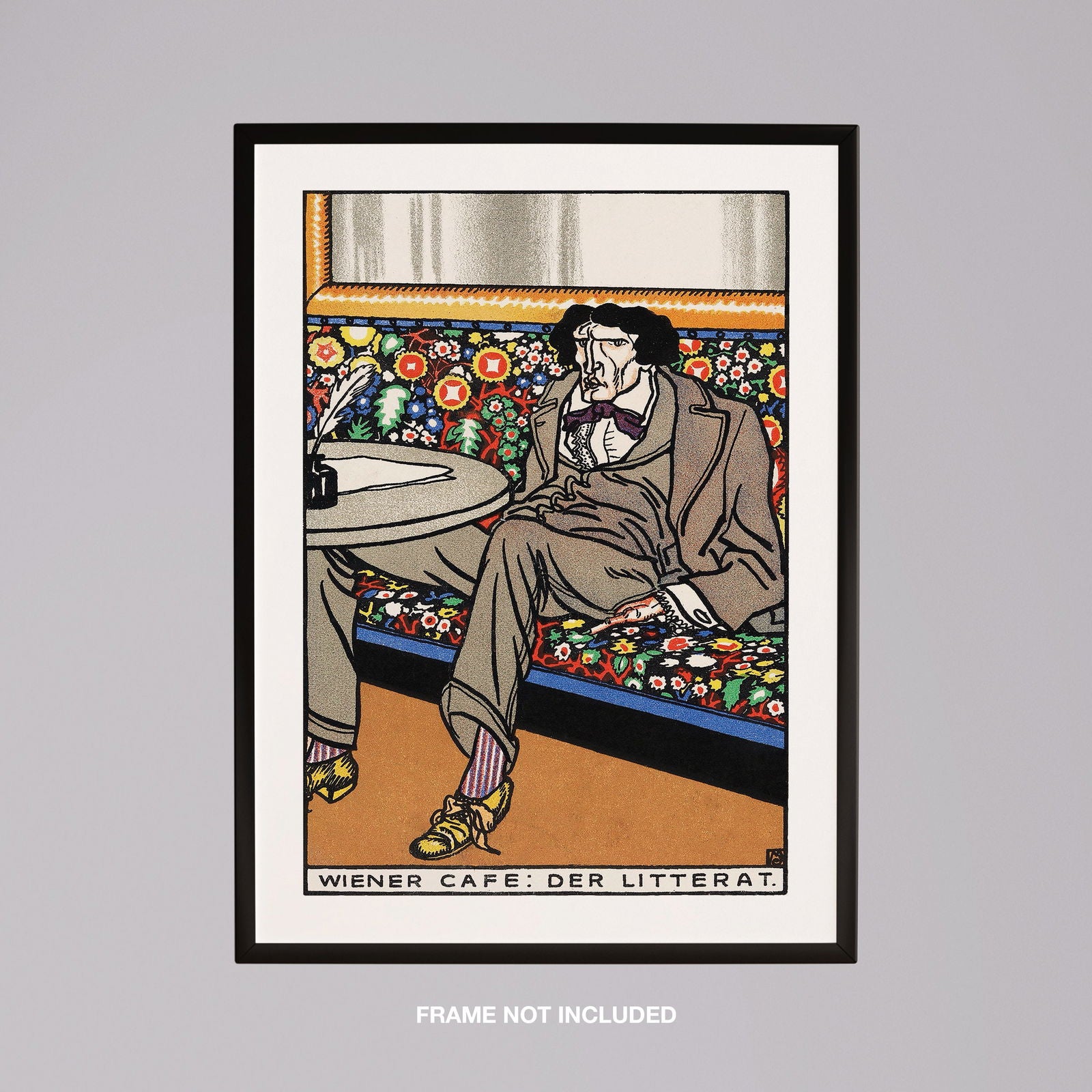 Viennese Café The Man of Letters - Moriz Jung - Rolled Poster Wall Art Print - House Prints