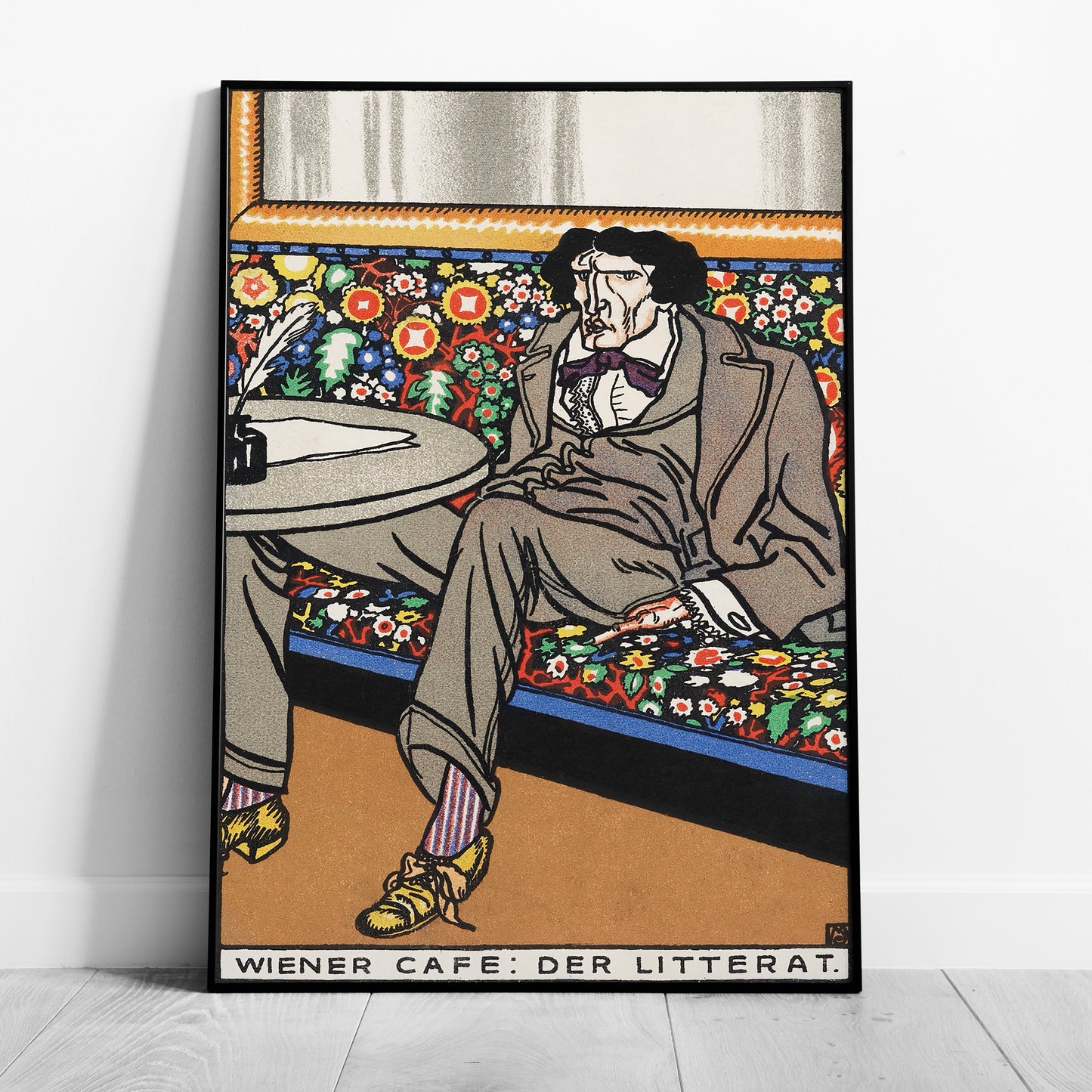 Viennese Café The Man of Letters - Moriz Jung - Rolled Poster Wall Art Print - House Prints