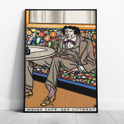 Viennese Café The Man of Letters - Moriz Jung - Rolled Poster Wall Art Print - House Prints