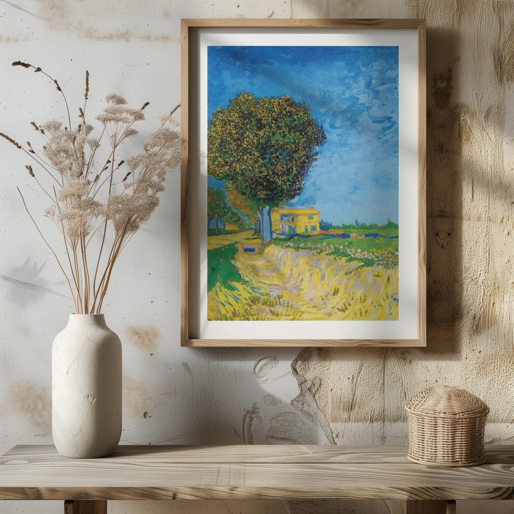 Avenue at Arles with Houses - Vincent van Gogh - Rolled Poster Wall Art Print | House Prints