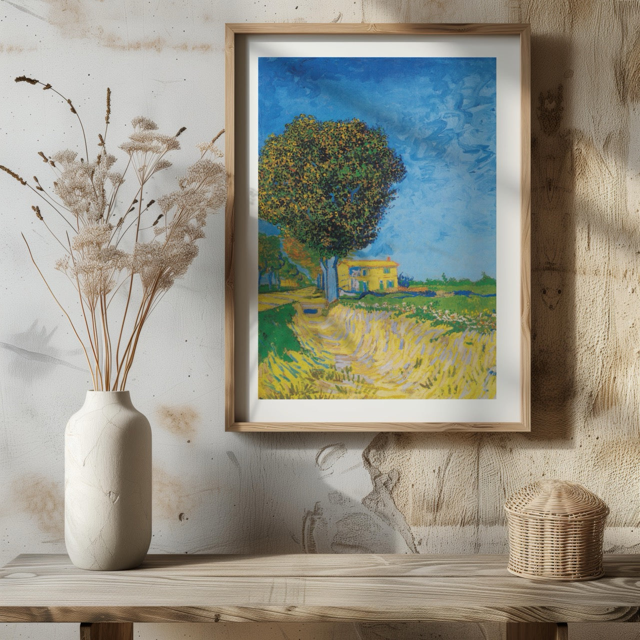 Avenue at Arles with Houses - Vincent van Gogh - Rolled Poster Wall Art Print - House Prints