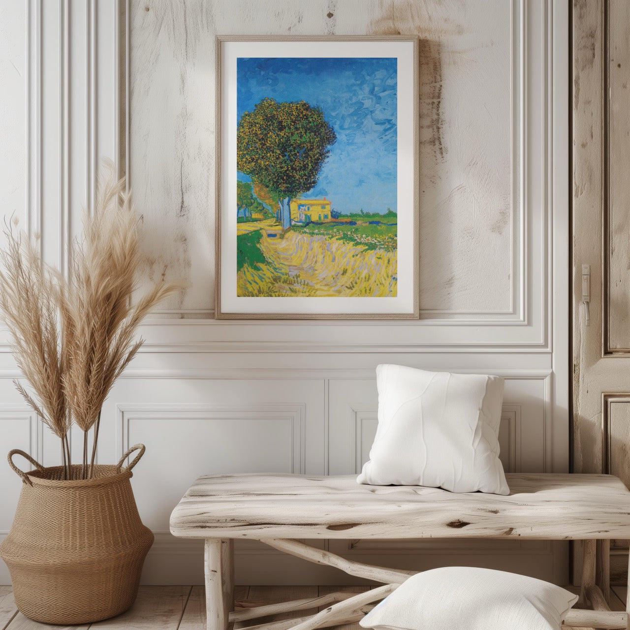 Avenue at Arles with Houses - Vincent van Gogh - Rolled Poster Wall Art Print - House Prints