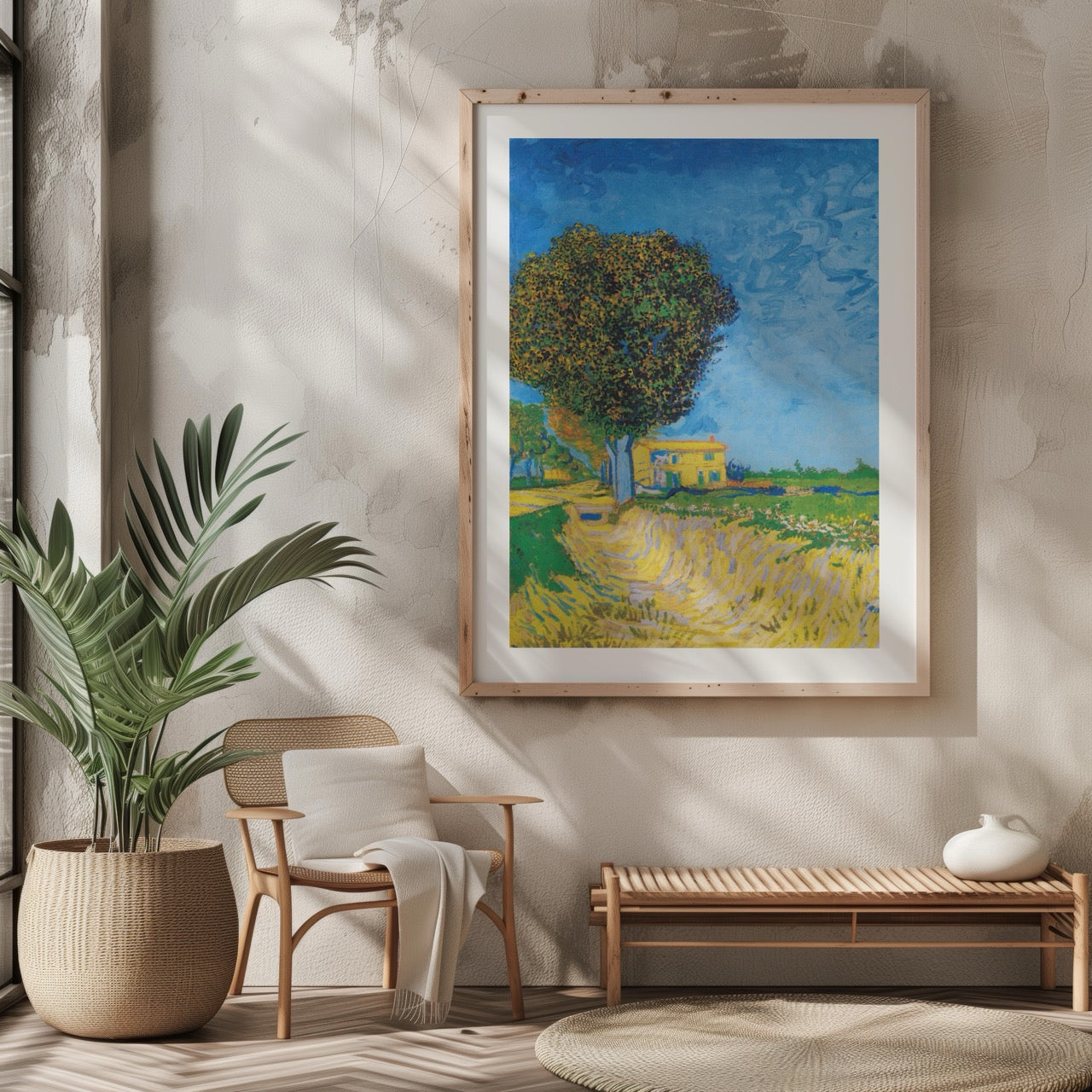 Avenue at Arles with Houses - Vincent van Gogh - Rolled Poster Wall Art Print - House Prints
