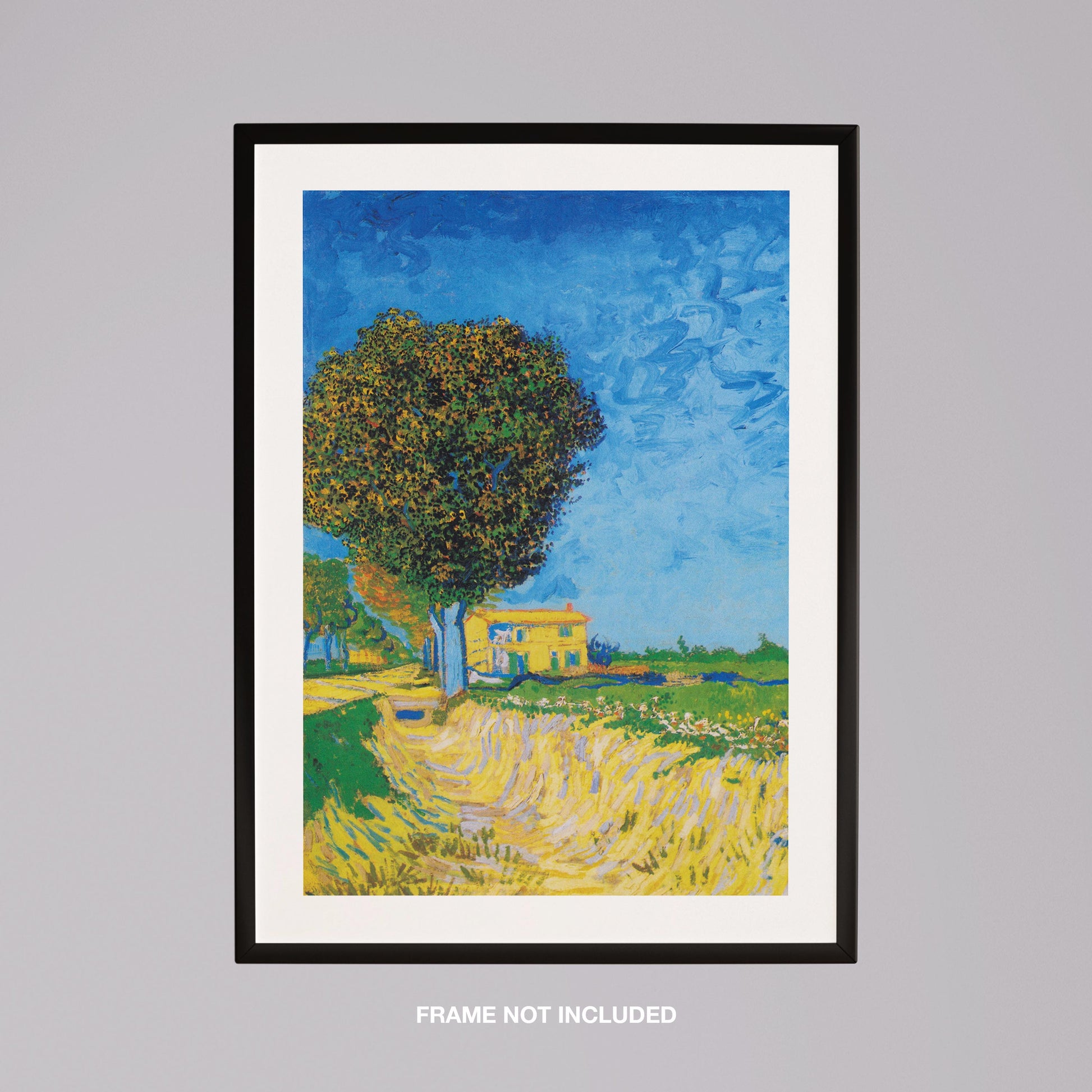 Avenue at Arles with Houses - Vincent van Gogh - Rolled Poster Wall Art Print - House Prints