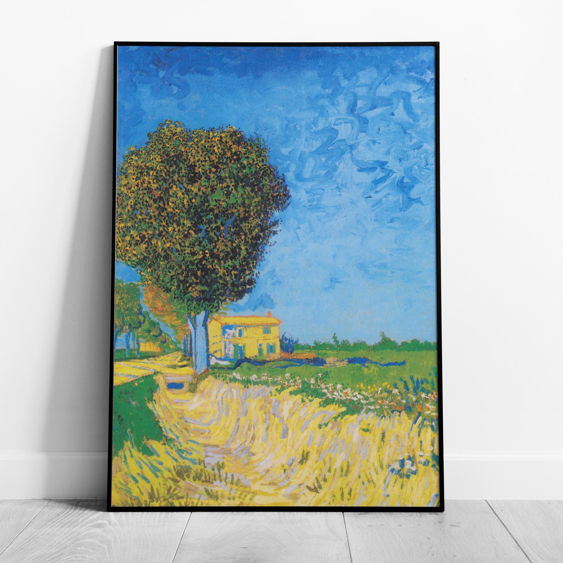 Avenue at Arles with Houses - Vincent van Gogh - Rolled Poster Wall Art Print - House Prints