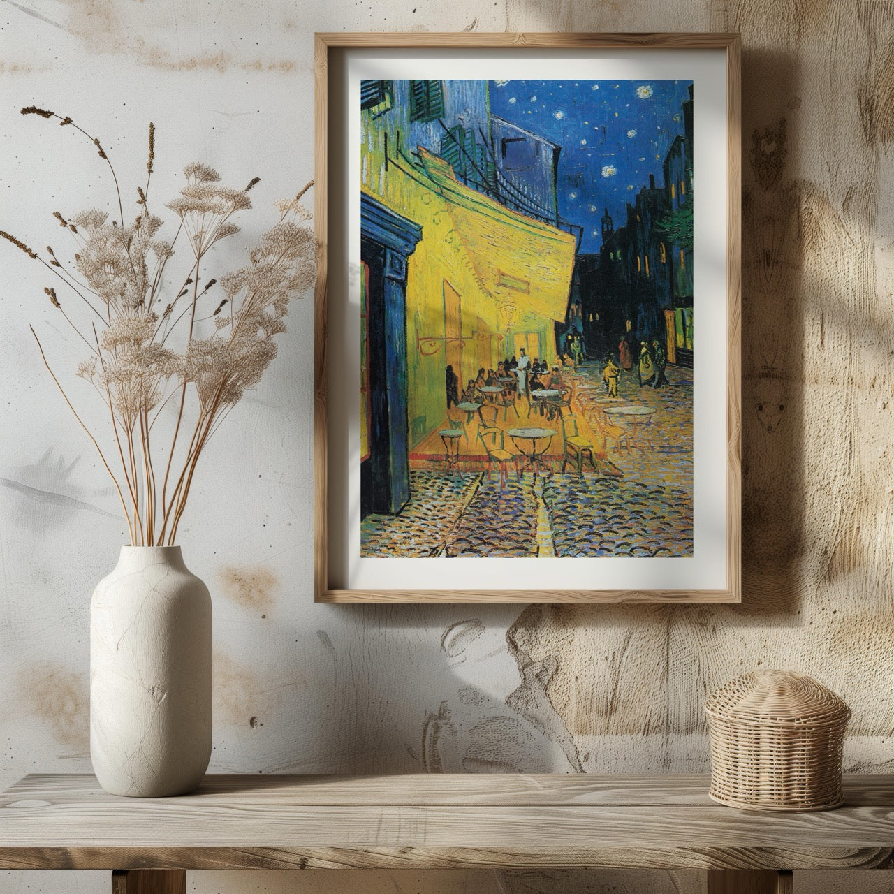 Cafe Terrace at Night - Vincent van Gogh - Rolled Poster Wall Art Print - House Prints