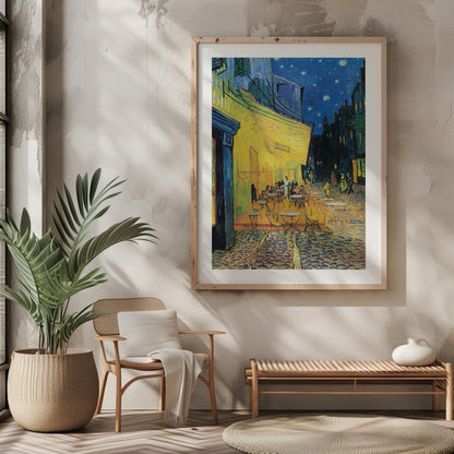 Cafe Terrace at Night - Vincent van Gogh - Rolled Poster Wall Art Print - House Prints