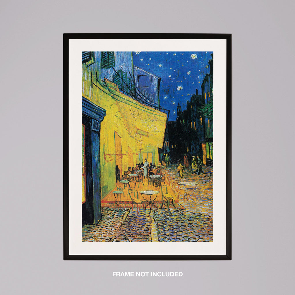 Cafe Terrace at Night - Vincent van Gogh - Rolled Poster Wall Art Print | House Prints