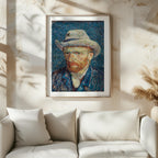Self Portrait with Grey Felt Hat - Vincent van Gogh - Rolled Poster Wall Art Print | House Prints
