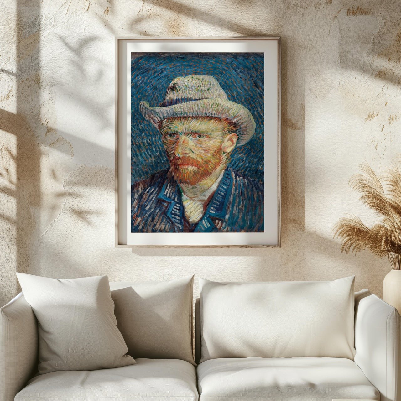 Self Portrait with Grey Felt Hat - Vincent van Gogh - Rolled Poster Wall Art Print - House Prints