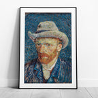 Self Portrait with Grey Felt Hat - Vincent van Gogh - Rolled Poster Wall Art Print | House Prints