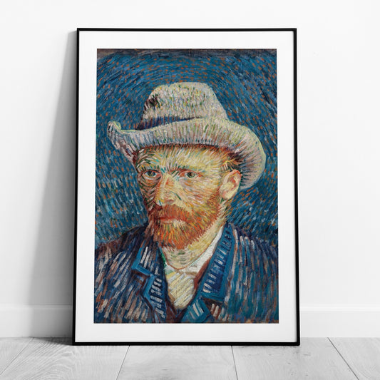 Self Portrait with Grey Felt Hat - Vincent van Gogh - Rolled Poster Wall Art Print - House Prints
