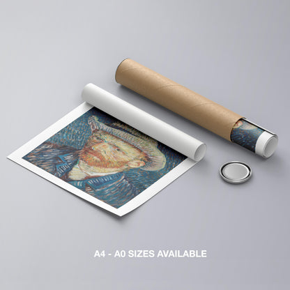 Self Portrait with Grey Felt Hat - Vincent van Gogh - Rolled Poster Wall Art Print - House Prints