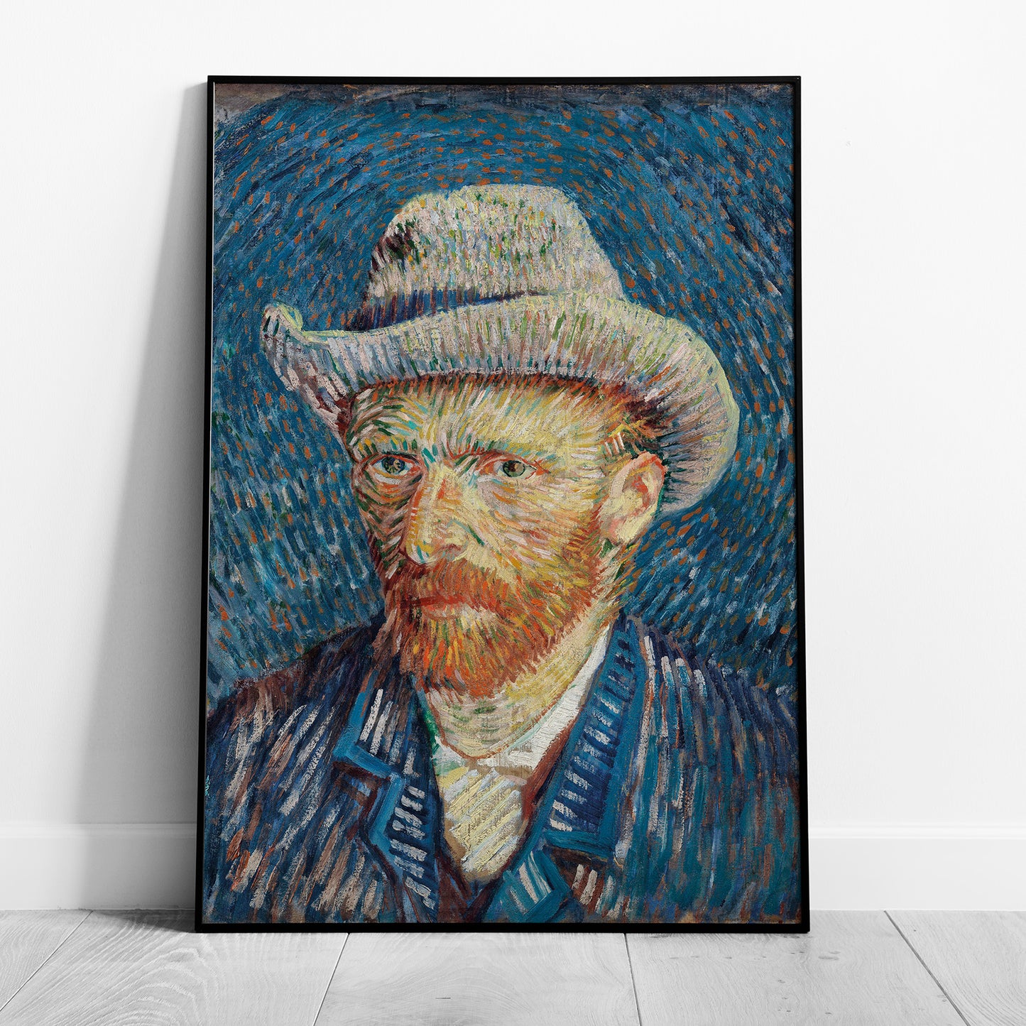 Self Portrait with Grey Felt Hat - Vincent van Gogh - Rolled Poster Wall Art Print - House Prints