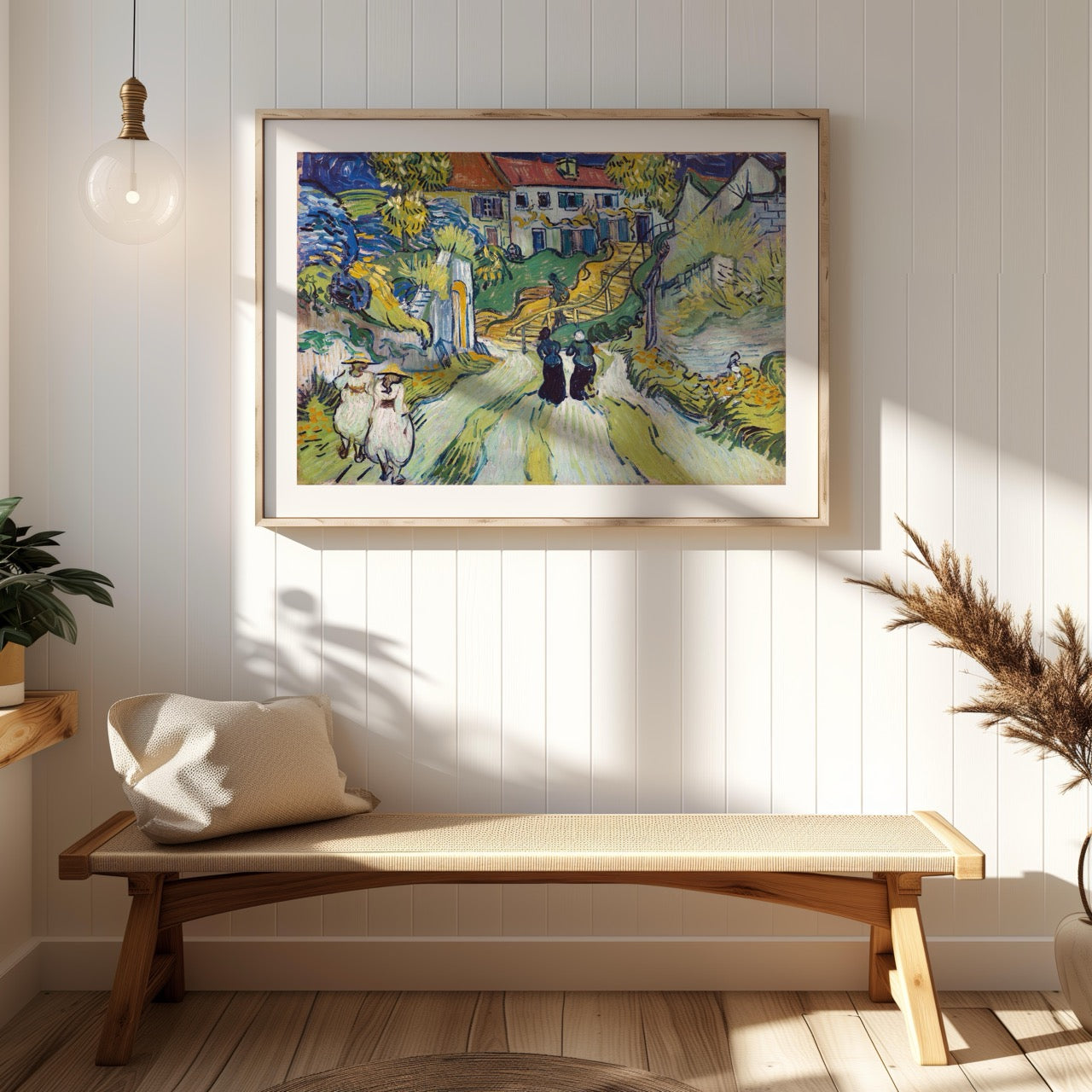 Stairway at Auvers - Vincent van Gogh - Rolled Poster Wall Art Print | House Prints