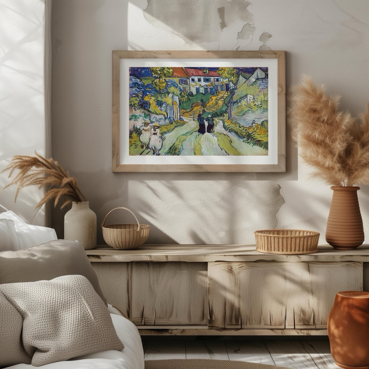 Stairway at Auvers - Vincent van Gogh - Rolled Poster Wall Art Print | House Prints