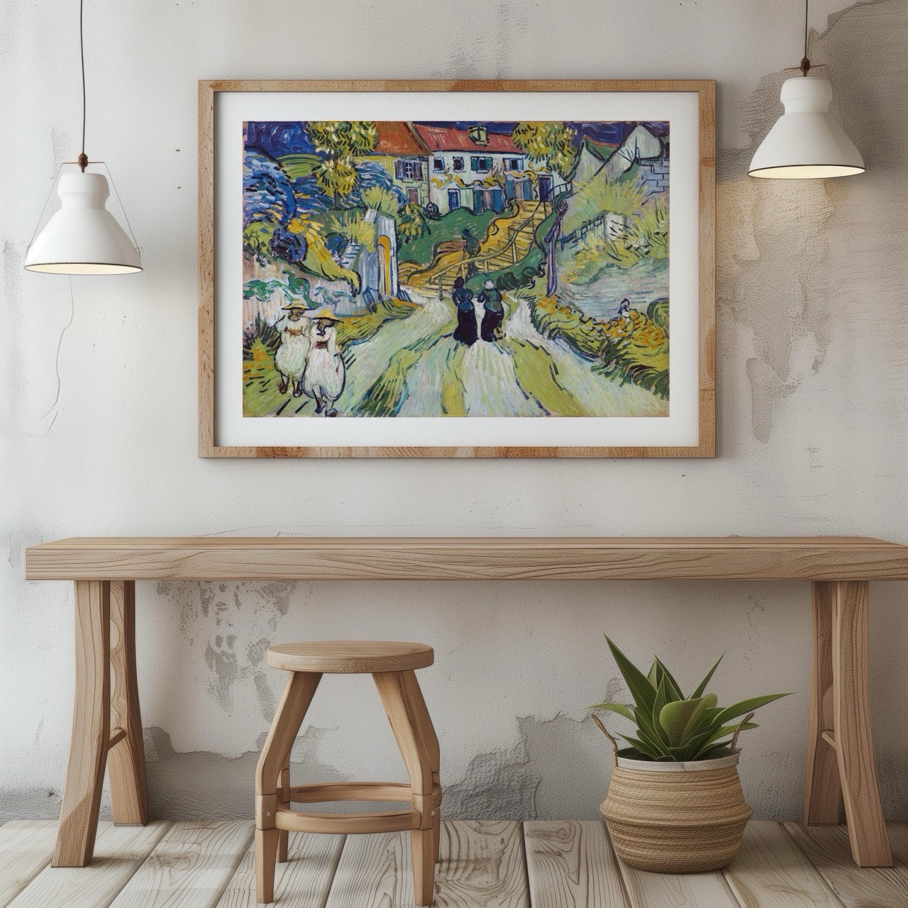 Stairway at Auvers - Vincent van Gogh - Rolled Poster Wall Art Print | House Prints