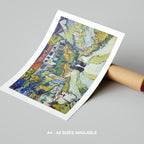 Stairway at Auvers - Vincent van Gogh - Rolled Poster Wall Art Print | House Prints