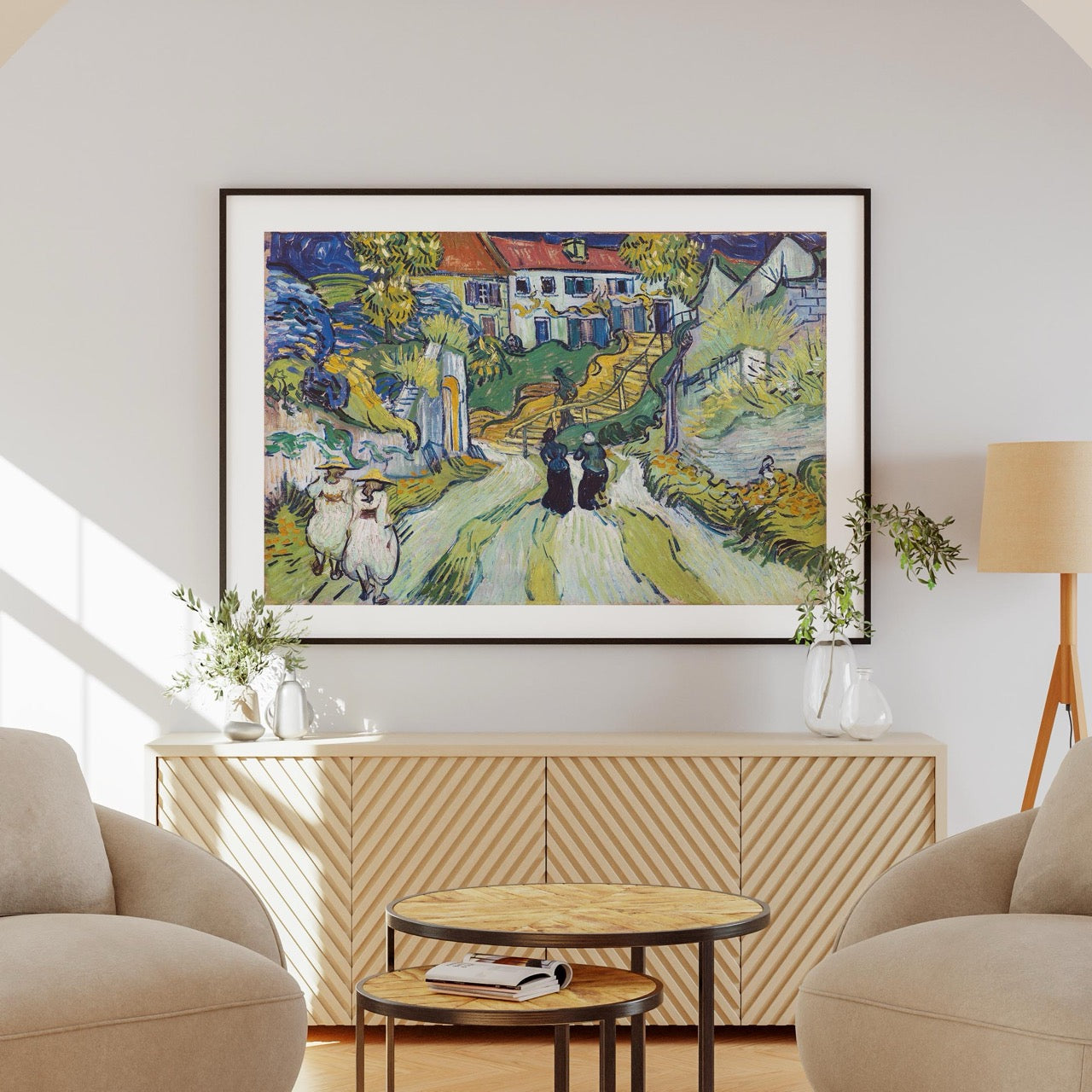 Stairway at Auvers - Vincent van Gogh - Rolled Poster Wall Art Print - House Prints