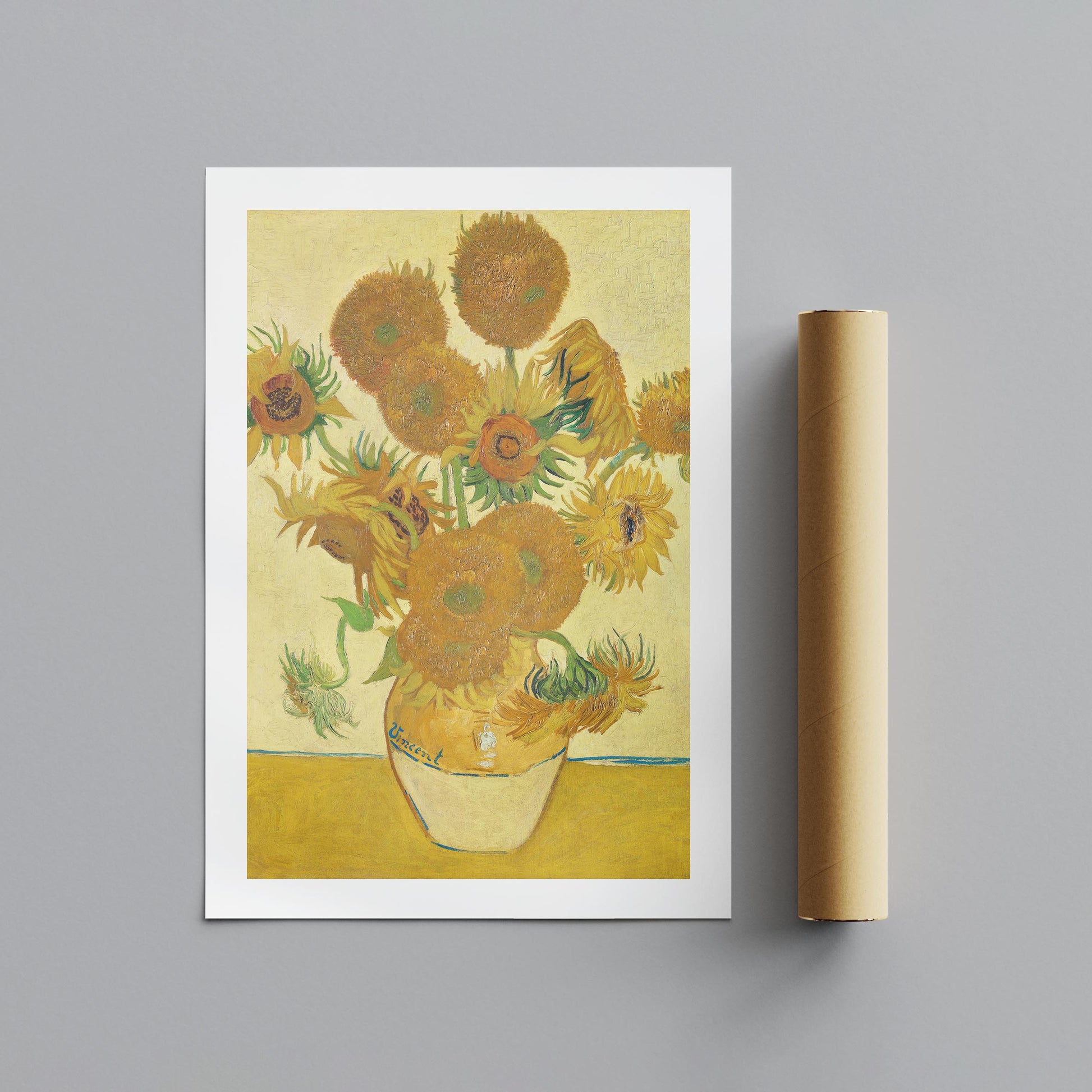 Sunflowers - Vincent van Gogh - Rolled Poster Wall Art Print - House Prints