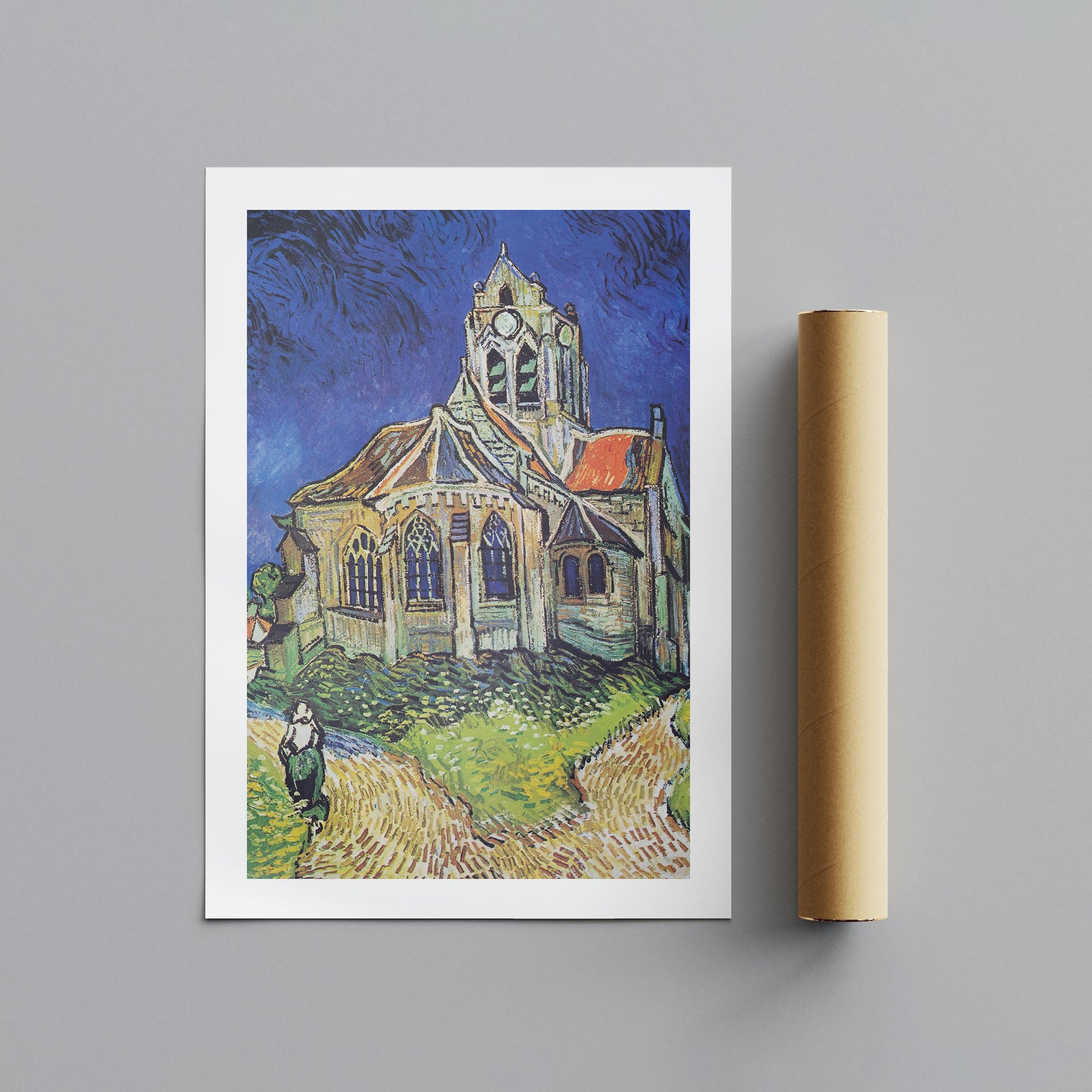 The Church at Auvers - Vincent van Gogh - Rolled Poster Wall Art Print - House Prints