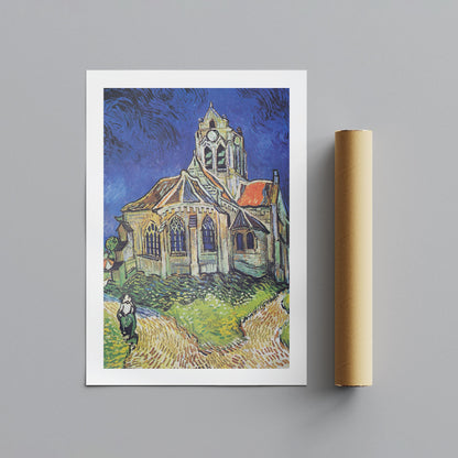 The Church at Auvers - Vincent van Gogh - Rolled Poster Wall Art Print - House Prints