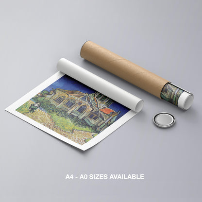 The Church at Auvers - Vincent van Gogh - Rolled Poster Wall Art Print - House Prints