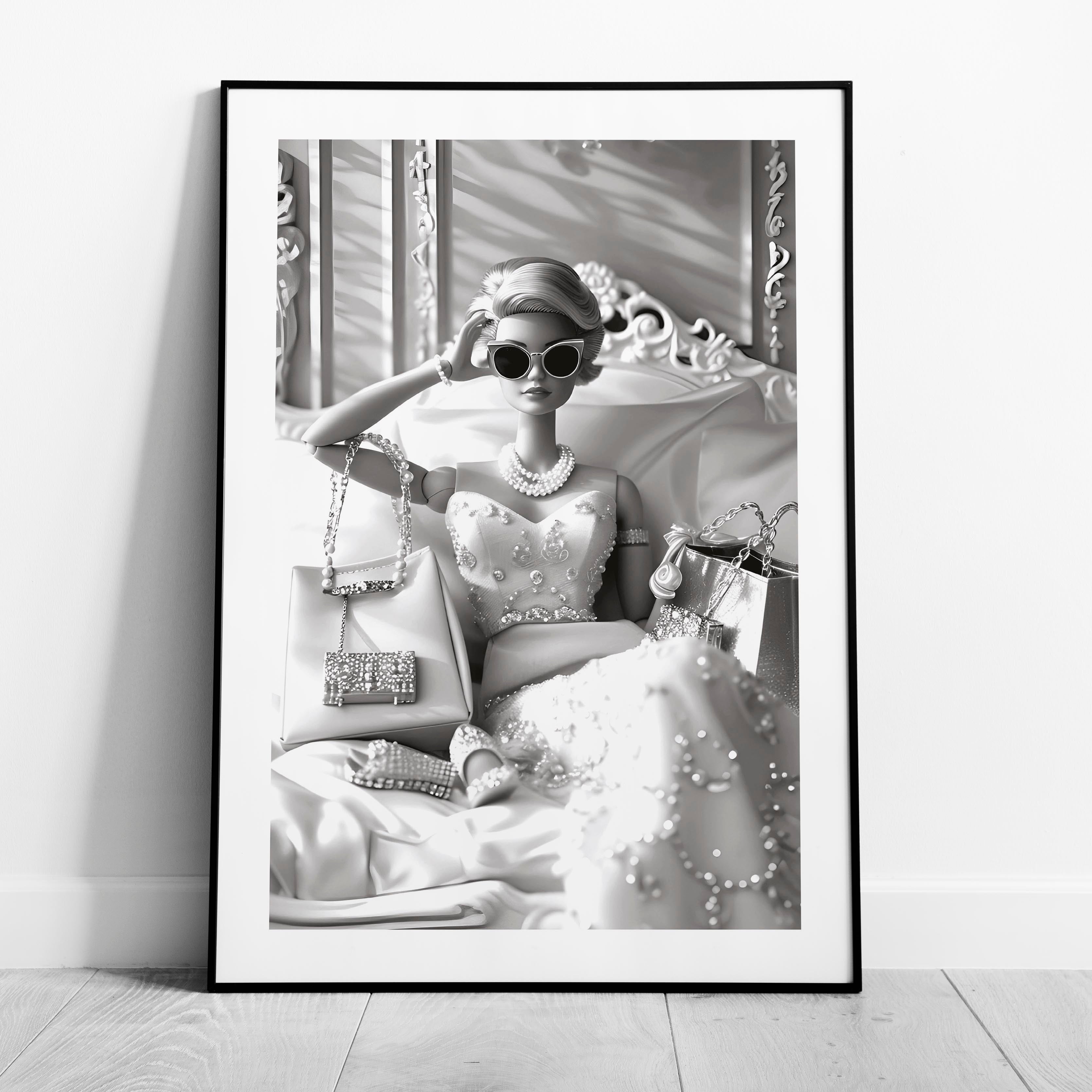 Vintage Diamonds & Pearls Fashion Doll - Rolled Poster Wall Art Print