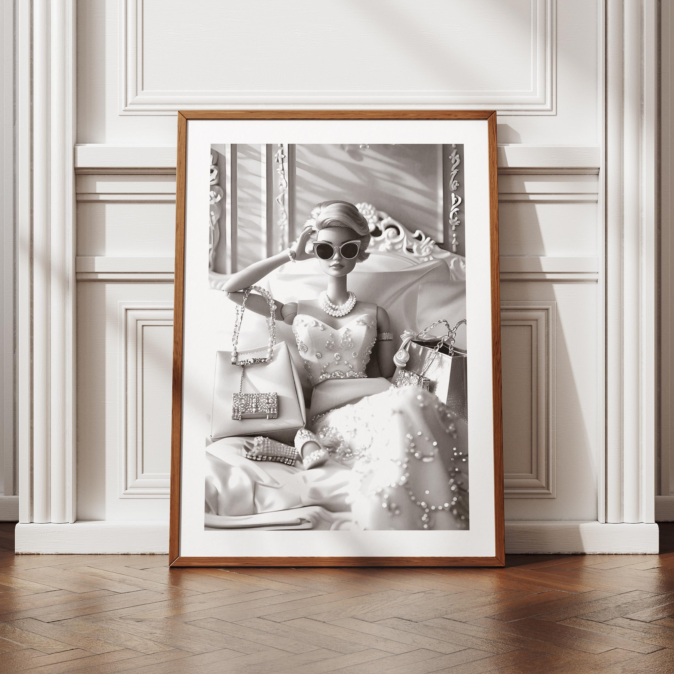 Vintage Diamonds & Pearls Fashion Doll - Rolled Poster Wall Art Print