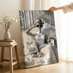 Vintage Diamonds & Pearls Fashion Doll - Framed Canvas Wall Art Print | House Prints