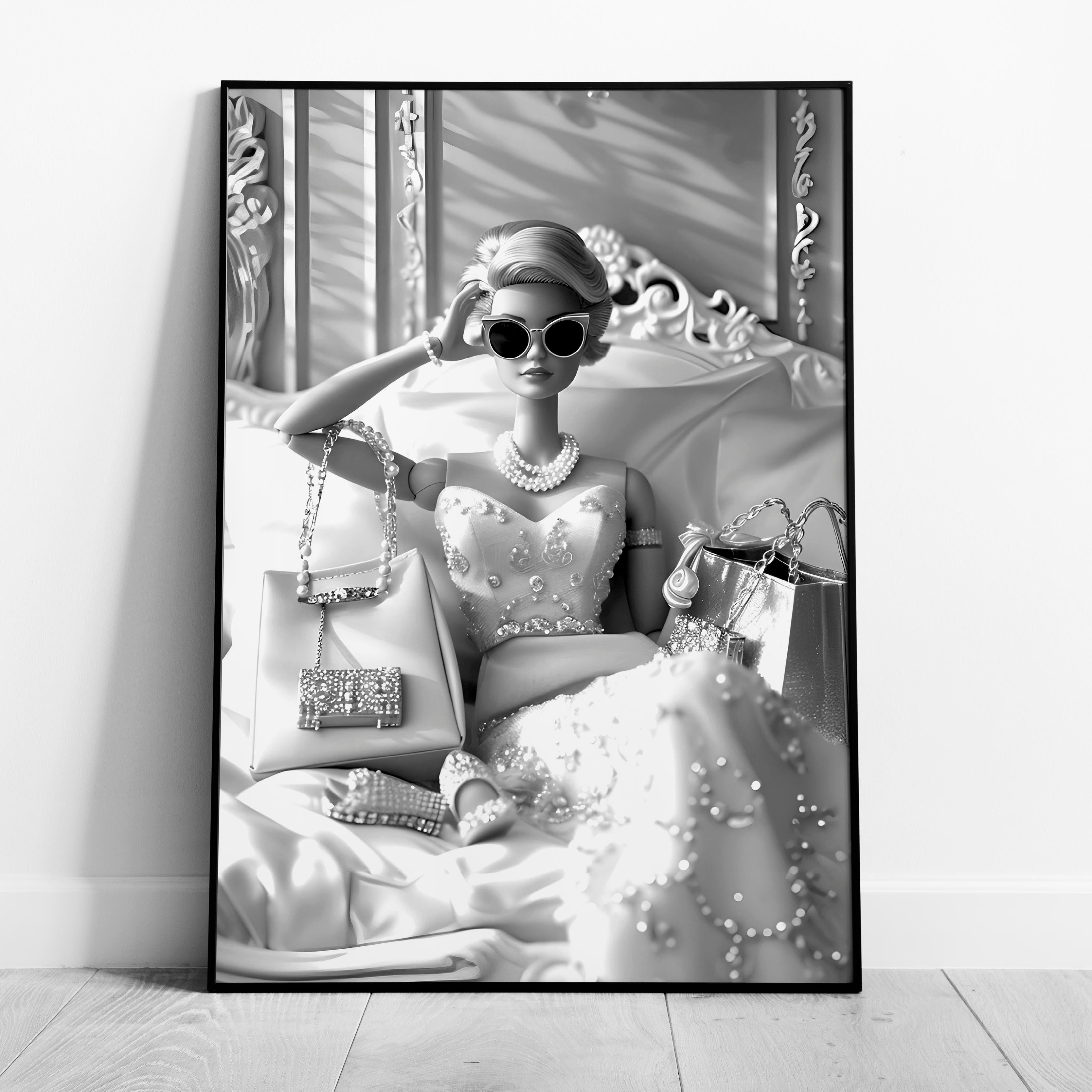 Vintage Diamonds & Pearls Fashion Doll - Rolled Poster Wall Art Print