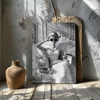 Vintage Diamonds & Pearls Fashion Doll - Framed Canvas Wall Art Print | House Prints