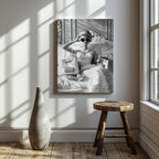 Vintage Diamonds & Pearls Fashion Doll - Framed Canvas Wall Art Print | House Prints