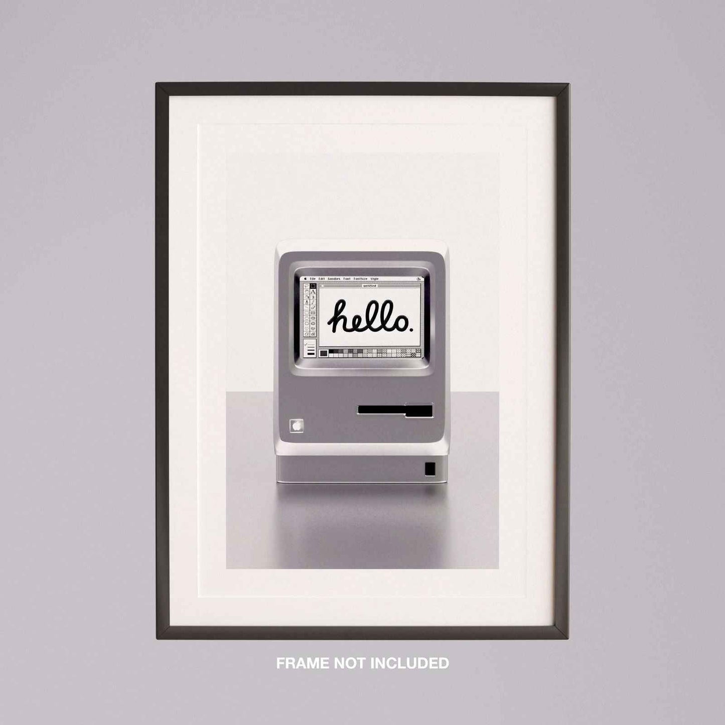 Vintage 90's Inspired Computer - Rolled Poster Wall Art Print - House Prints