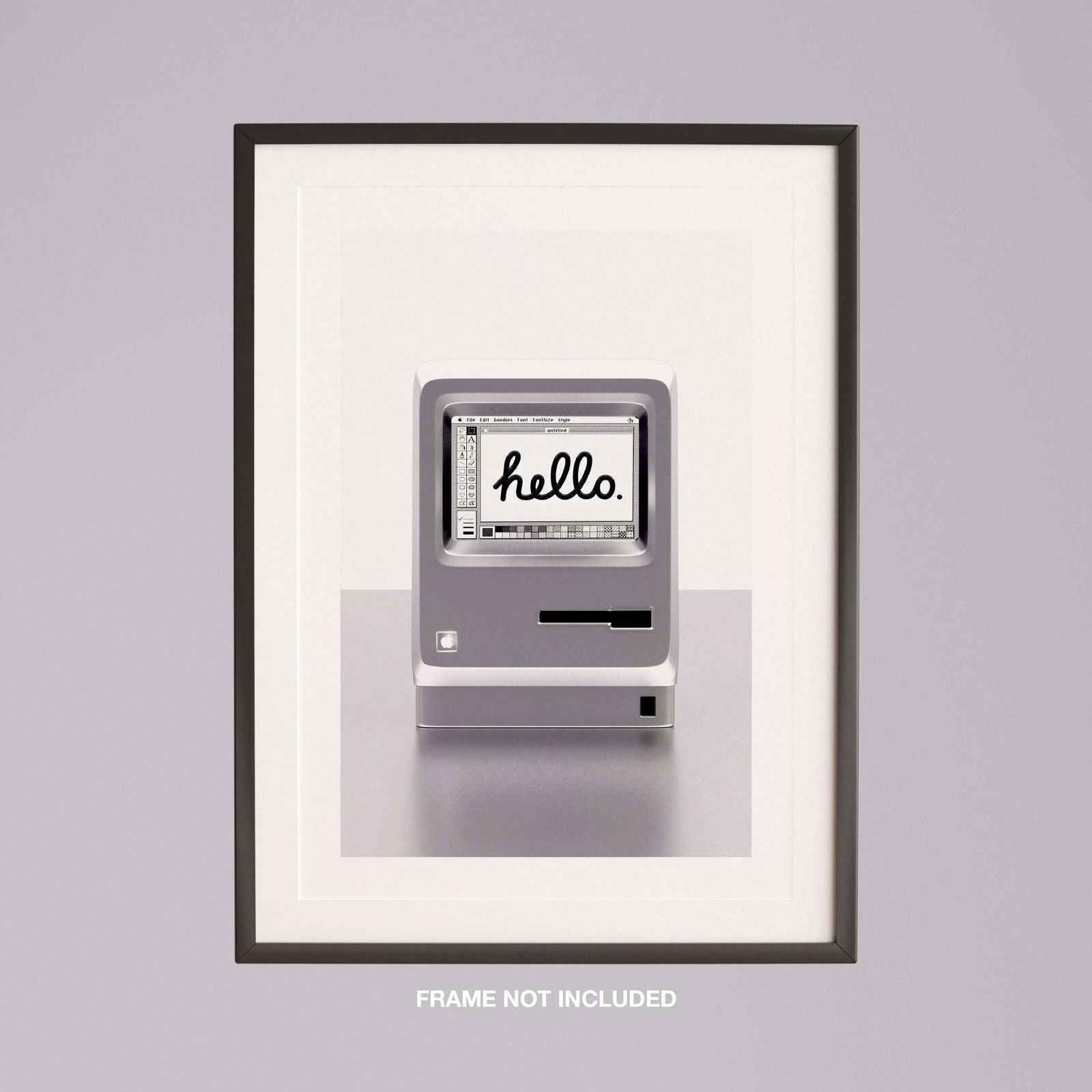 Vintage 90's Inspired Computer - Rolled Poster Wall Art Print - House Prints