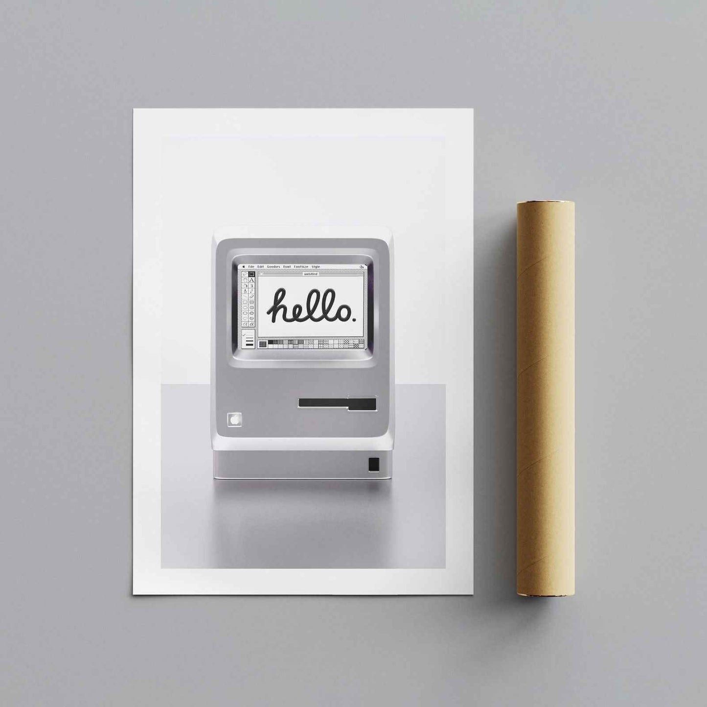 Vintage 90's Inspired Computer - Rolled Poster Wall Art Print - House Prints