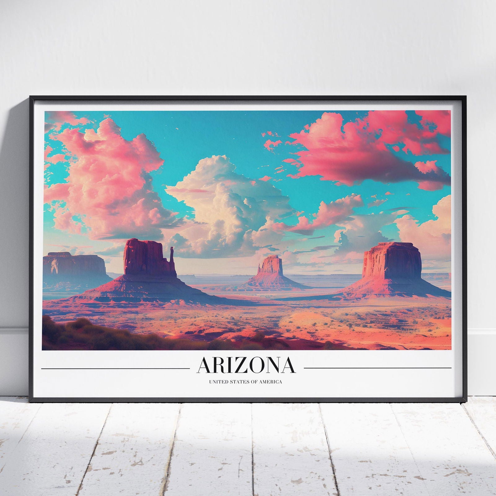 Majestic Arizona USA City World Travel - Rolled Poster Wall Art Print | House Prints