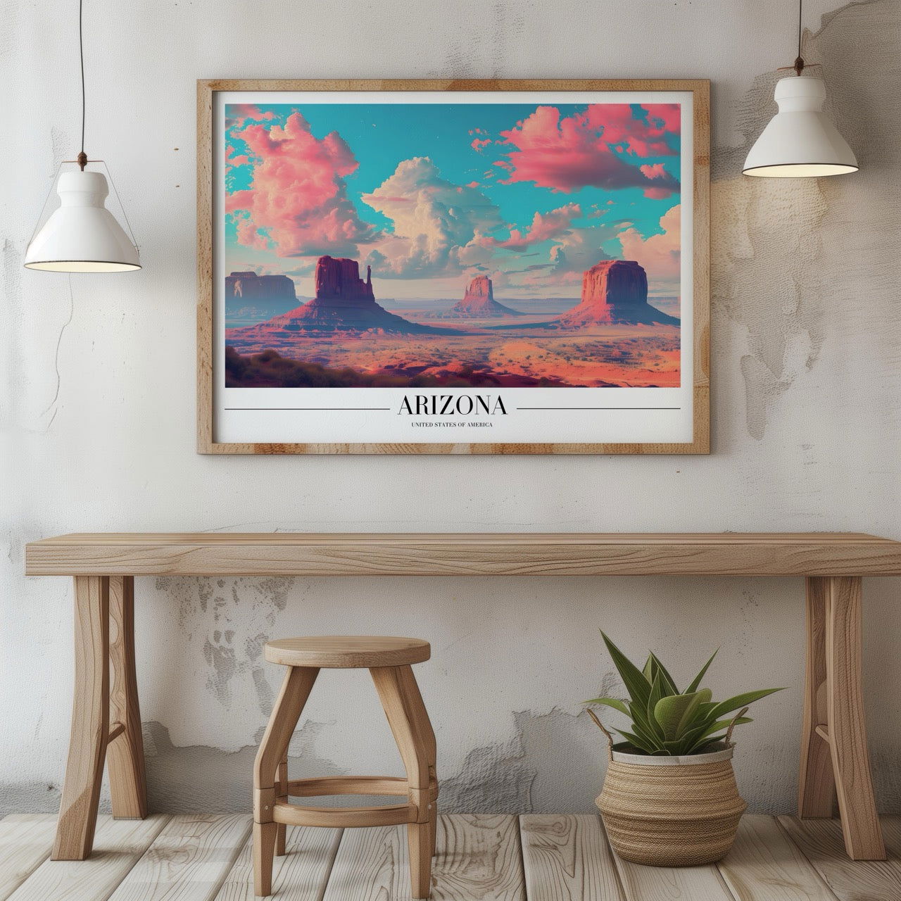 Majestic Arizona USA City World Travel - Rolled Poster Wall Art Print | House Prints