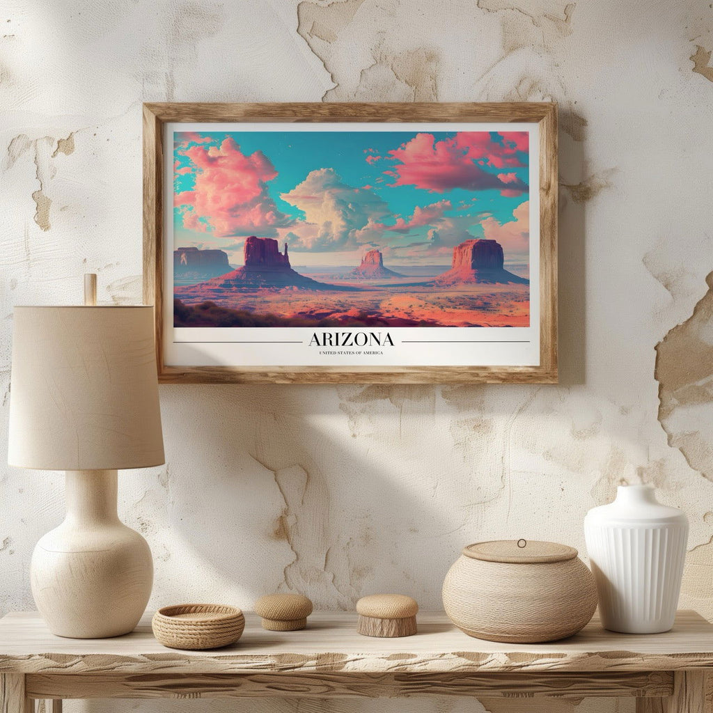 Majestic Arizona USA City World Travel - Rolled Poster Wall Art Print | House Prints