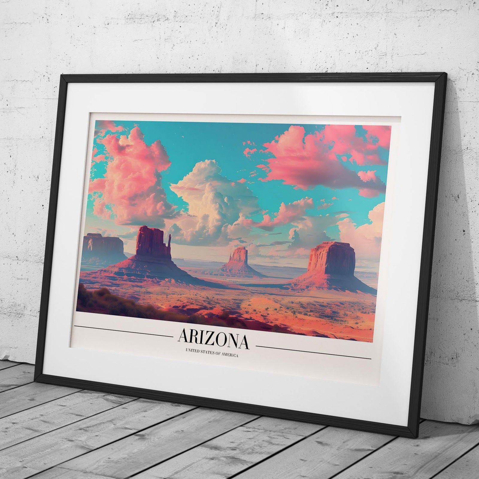 Majestic Arizona USA City World Travel - Rolled Poster Wall Art Print | House Prints