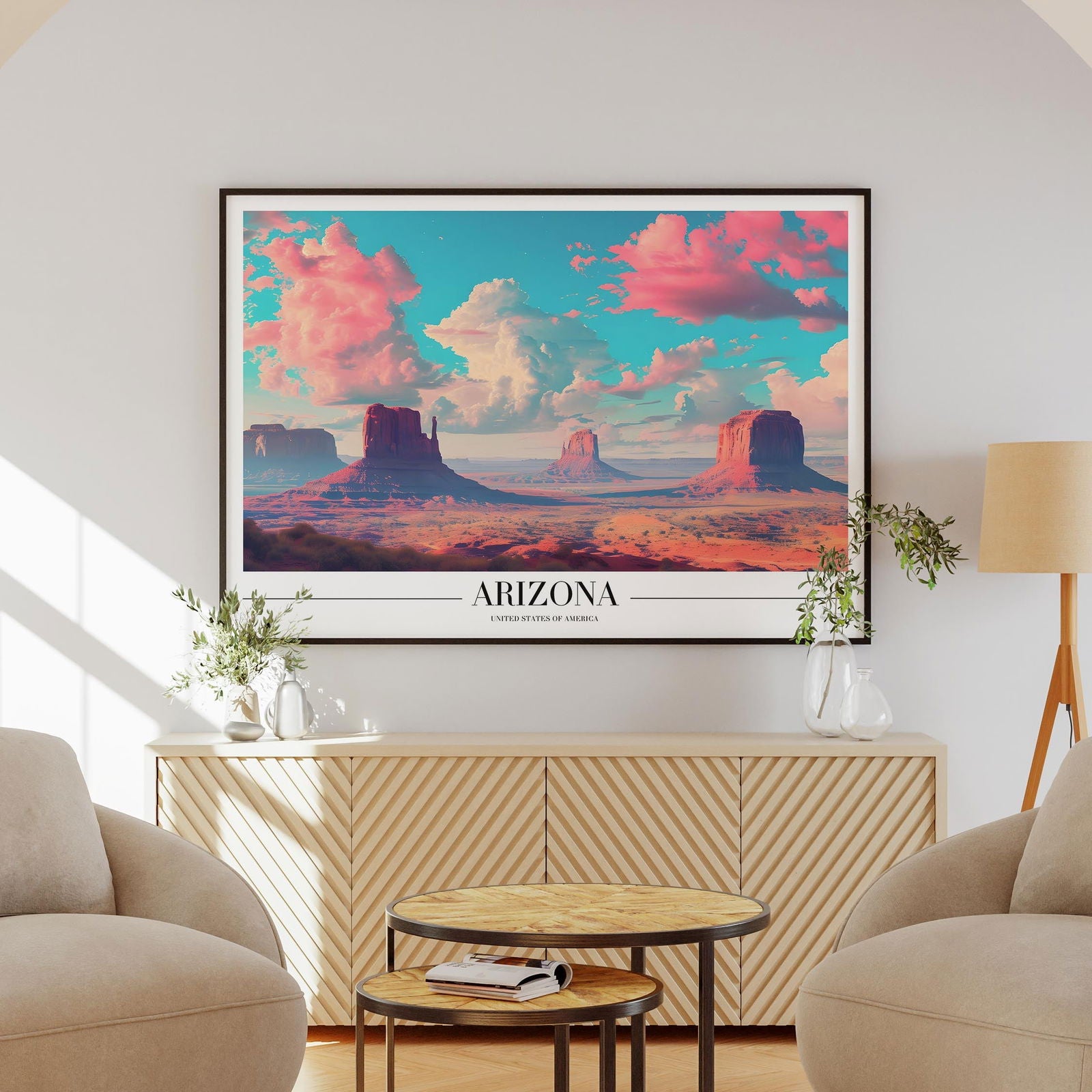 Majestic Arizona USA City World Travel - Rolled Poster Wall Art Print | House Prints