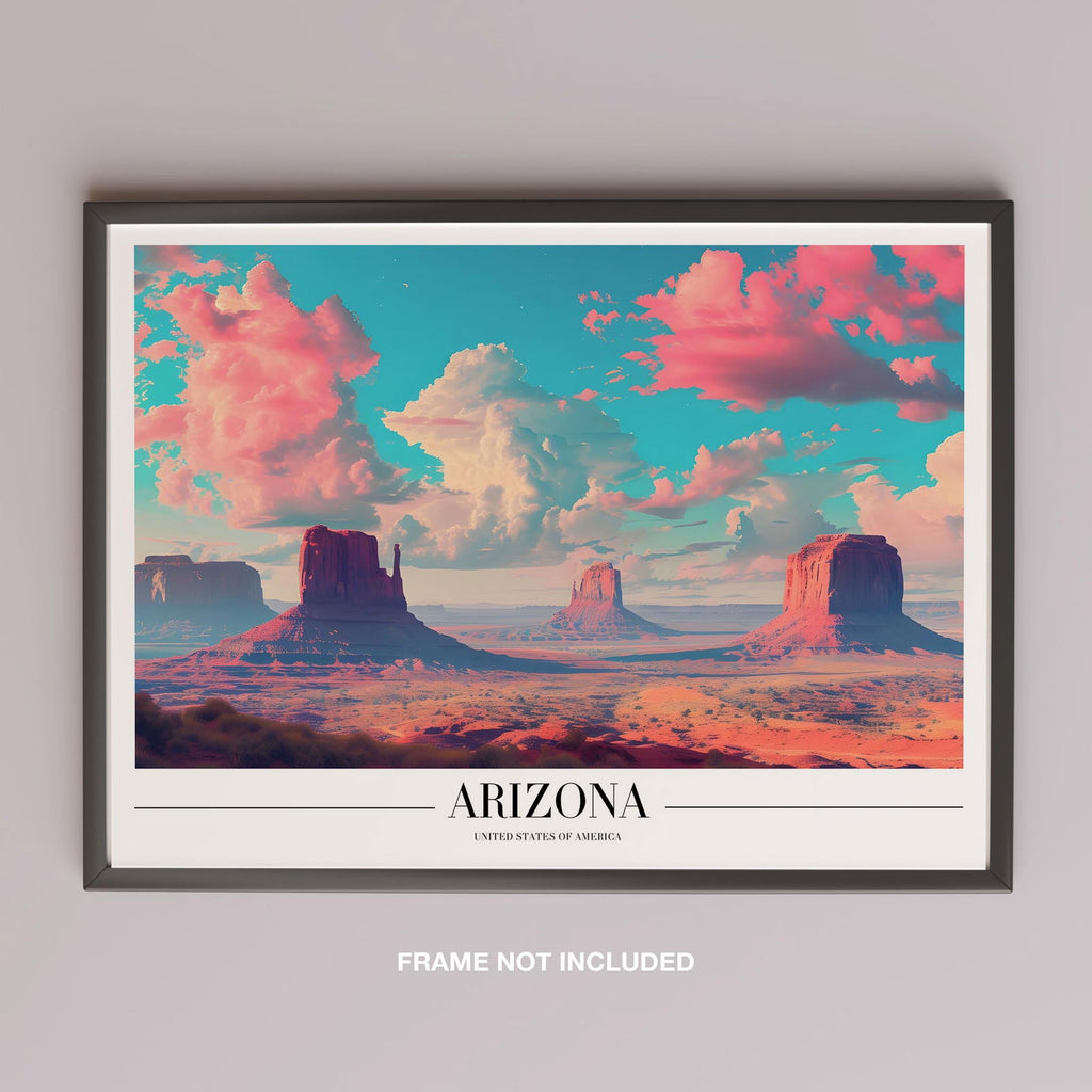 Majestic Arizona USA City World Travel - Rolled Poster Wall Art Print | House Prints