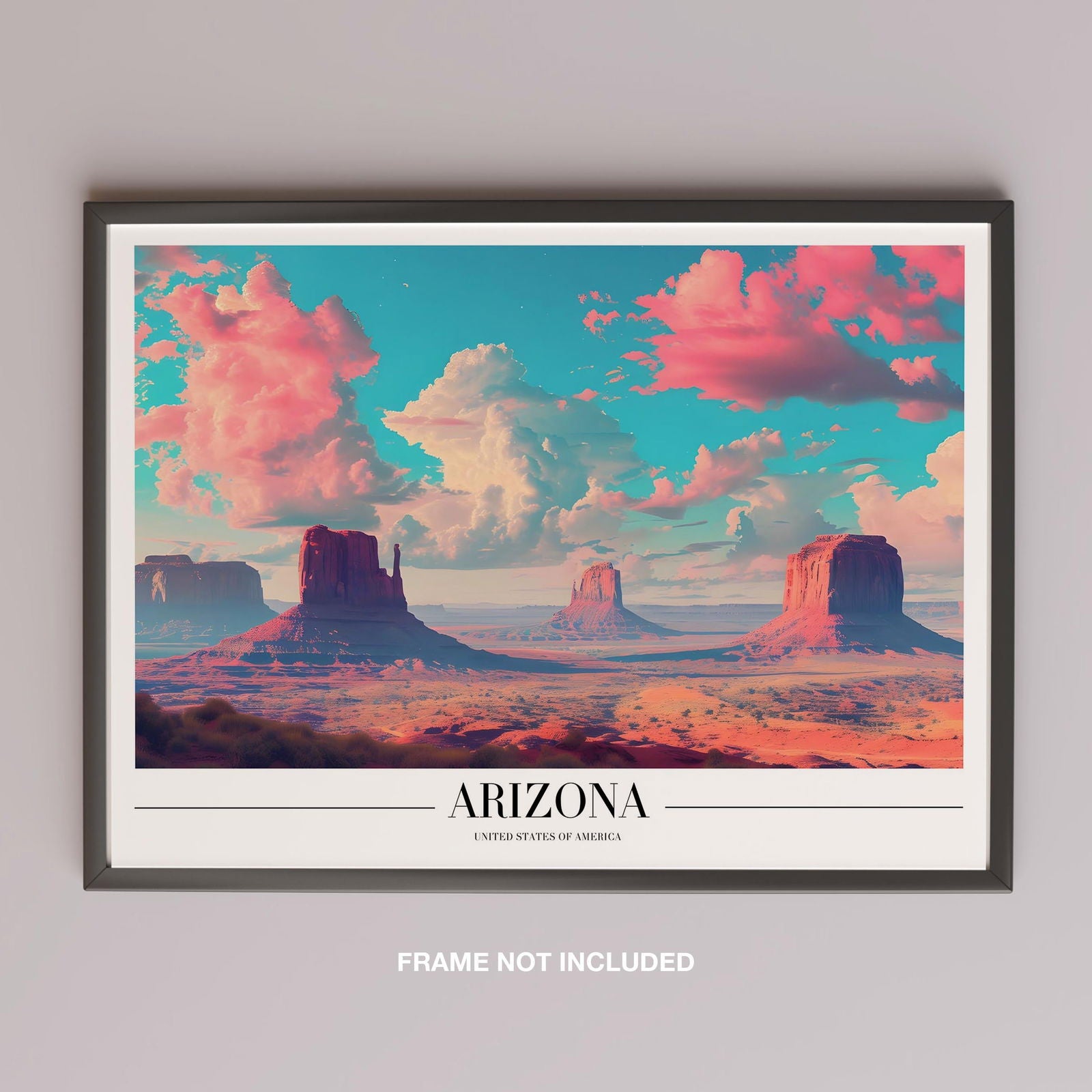 Majestic Arizona USA City World Travel - Rolled Poster Wall Art Print | House Prints